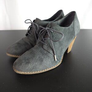 Dr Scholl's - Grey Suede Oxford Heels Foam Technology